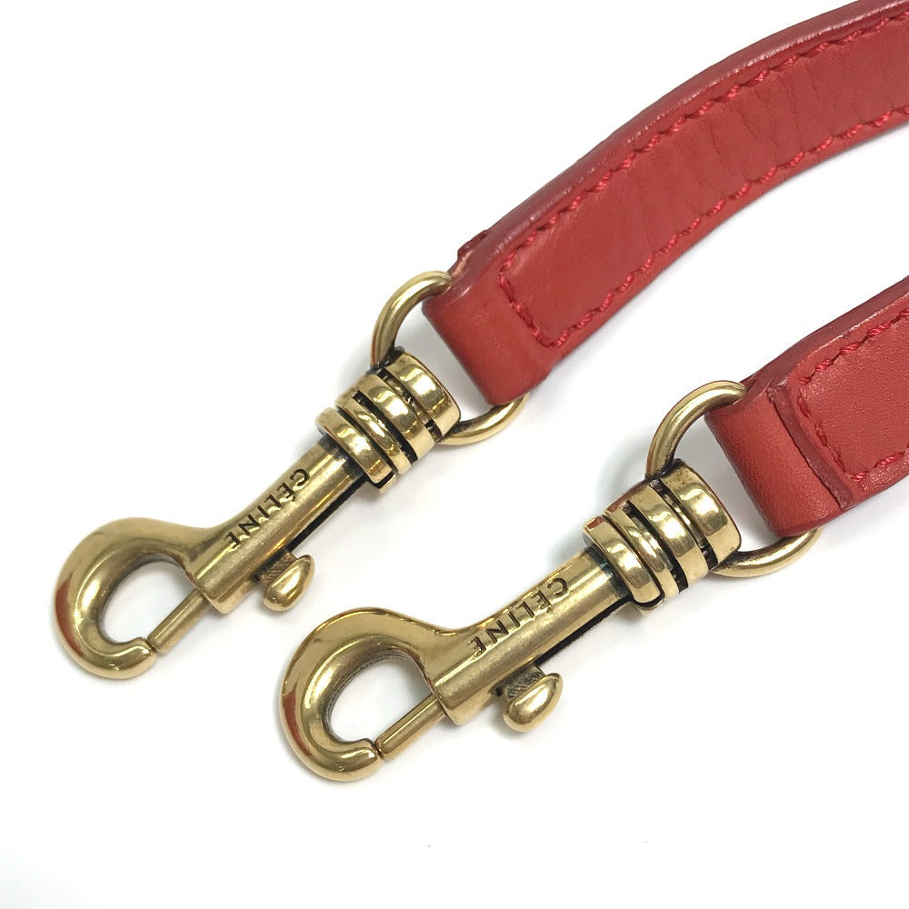 CELINE Handbag 168243 leather Red Nano Shopper Luggage Women Secondhand