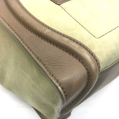 CELINE Handbag 165213 leather beige Mini shopper Luggage Women Secondhand