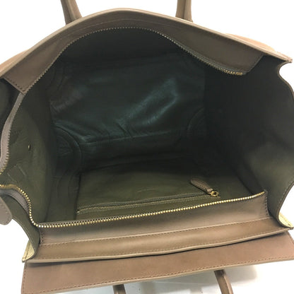 CELINE Handbag 165213 leather beige Mini shopper Luggage Women Secondhand