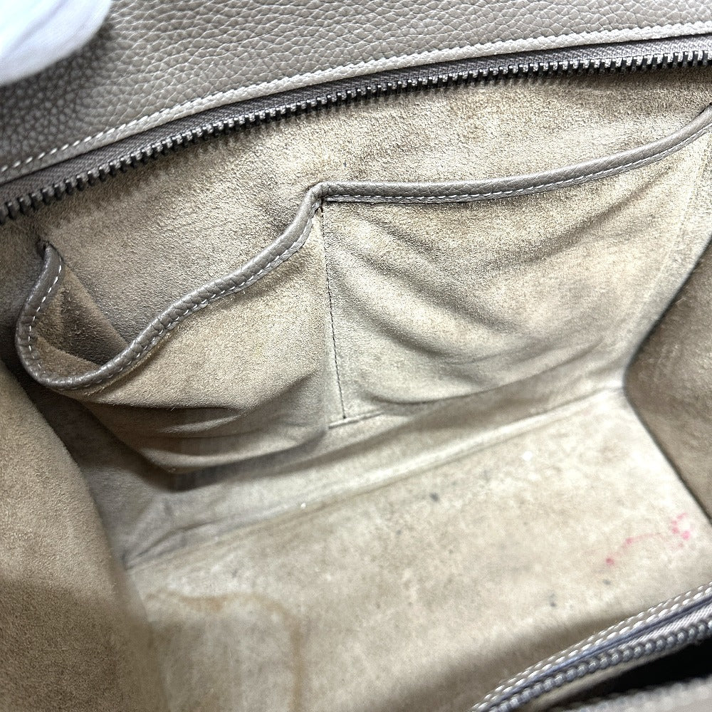 CELINE Handbag leather beige Luggage Women Secondhand
