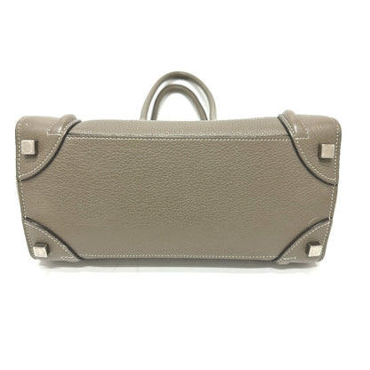 CELINE Handbag leather beige Luggage Women Secondhand