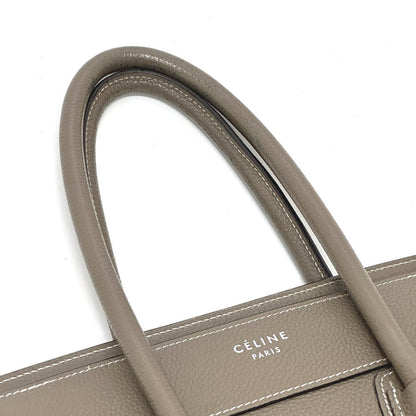 CELINE Handbag leather beige Luggage Women Secondhand