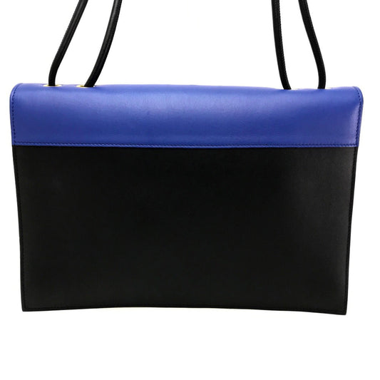 CELINE Clutch bag leather black Spring / Summer 2015 Tricolor Pocket Medium Clutch Women Used