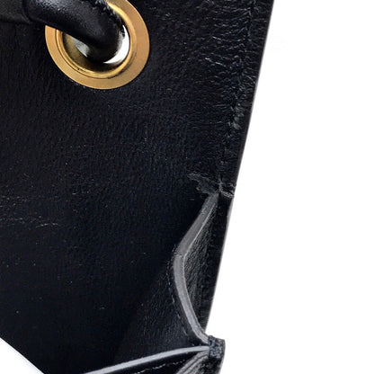 CELINE Clutch bag leather black Spring / Summer 2015 Tricolor Pocket Medium Clutch Women Used