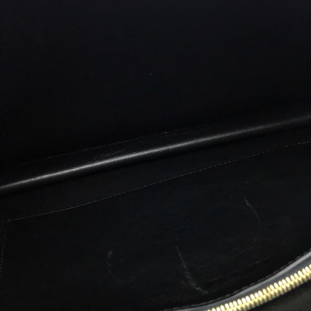 CELINE Clutch bag leather black Spring / Summer 2015 Tricolor Pocket Medium Clutch Women Used