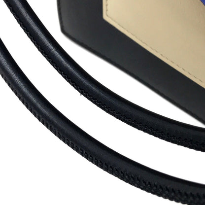 CELINE Clutch bag leather black Spring / Summer 2015 Tricolor Pocket Medium Clutch Women Used