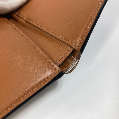 CELINE Folded wallet leather Brown Card Case triomphe wallet mens Used