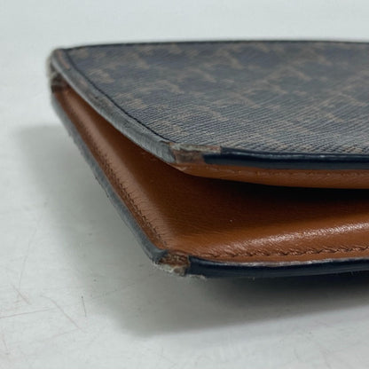 CELINE Folded wallet leather Brown Card Case triomphe wallet mens Used