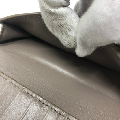 CELINE Folded wallet 10B643BRU leather gray Bicolor Medium Strap Wallet Women Used