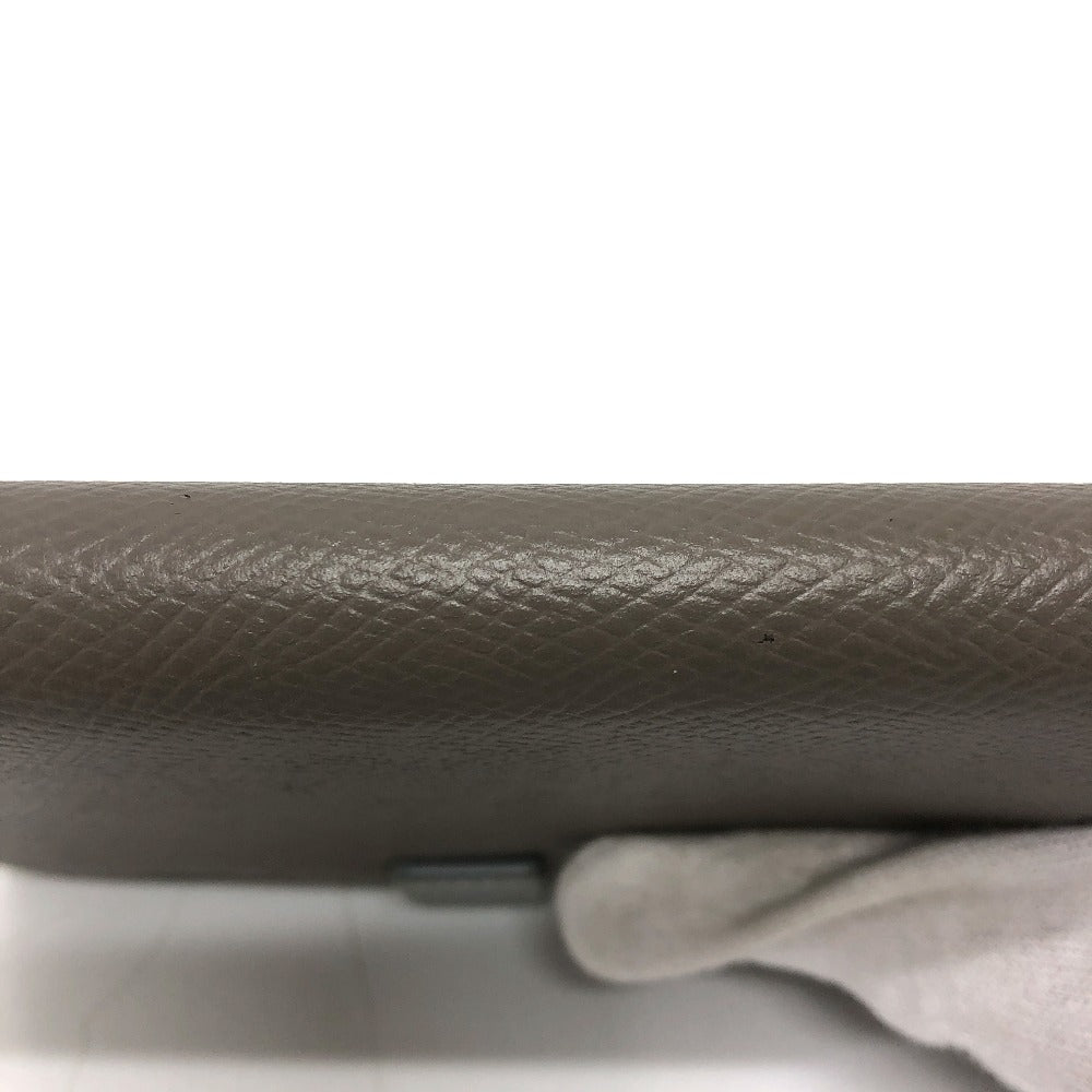 CELINE Folded wallet 10B643BRU leather gray Bicolor Medium Strap Wallet Women Used