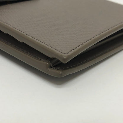 CELINE Folded wallet 10B643BRU leather gray Bicolor Medium Strap Wallet Women Used