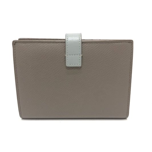 CELINE Folded wallet 10B643BRU leather gray Bicolor Medium Strap Wallet Women Used