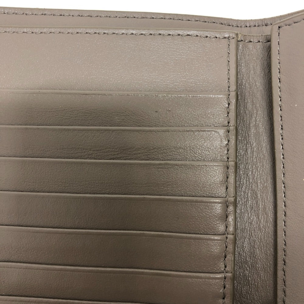 CELINE Folded wallet 10B643BRU leather gray Bicolor Medium Strap Wallet Women Used
