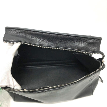 CELINE Shoulder Bag leather black Shoulder edge bag Women Secondhand