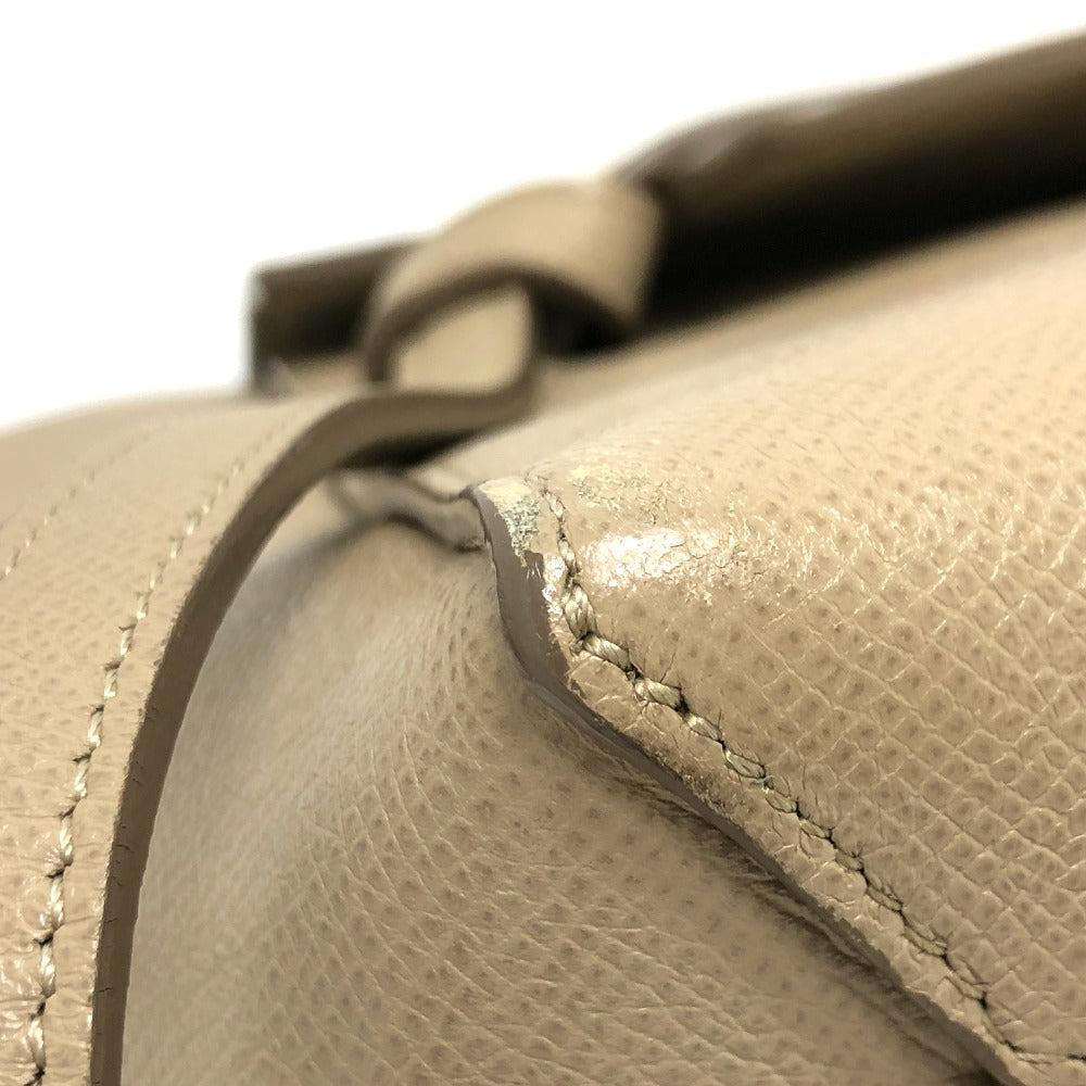 CELINE Handbag 189153 leather beige 2WAY handbag Women Used