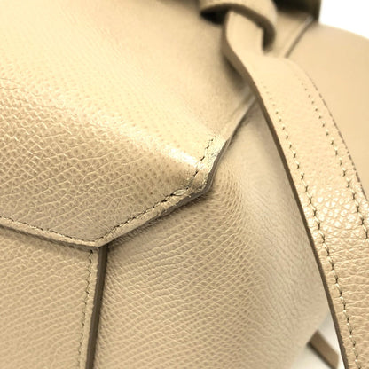 CELINE Handbag 189153 leather beige 2WAY handbag Women Used