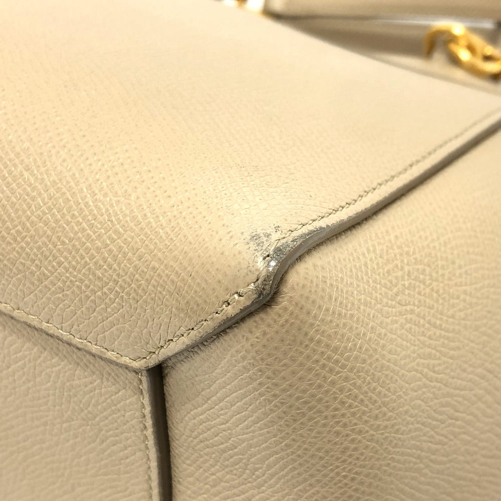 CELINE Handbag 189153 leather beige 2WAY handbag Women Used