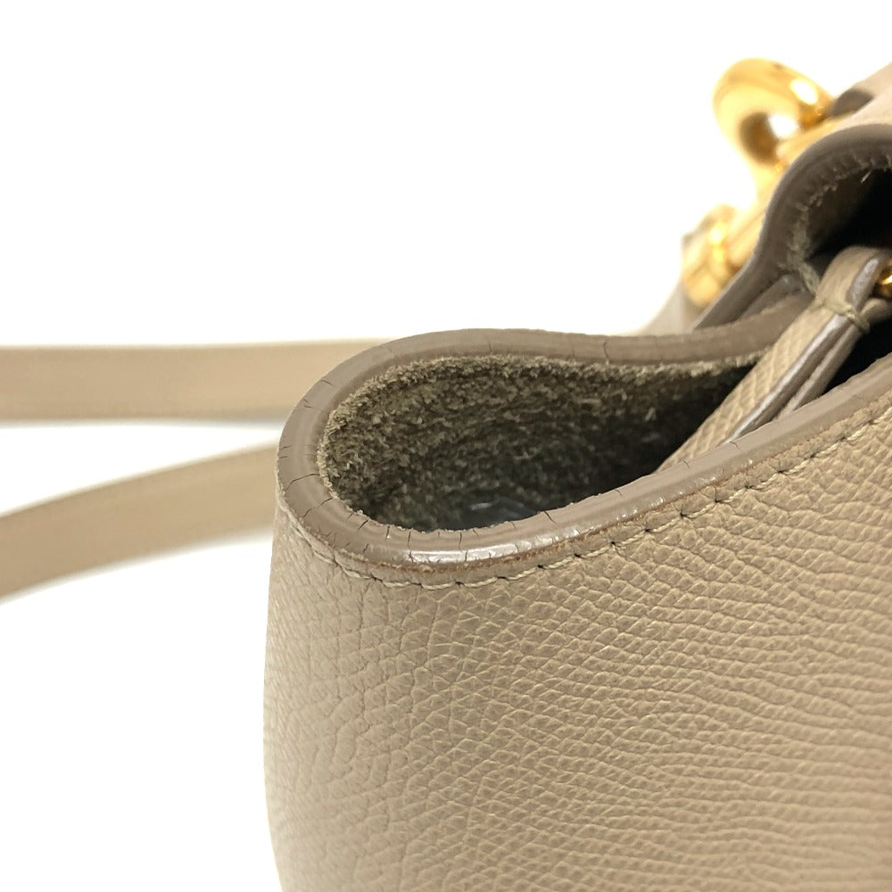CELINE Handbag 189153 leather beige 2WAY handbag Women Used