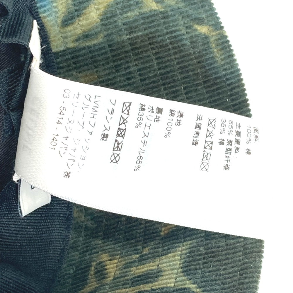 CELINE hat 2AU5B214Q cotton green Corduroy tie-dye logo hat unisex L Secondhand