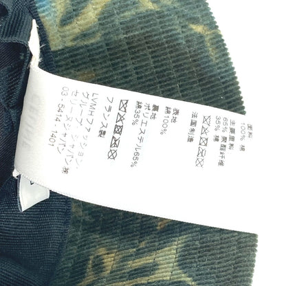 CELINE hat 2AU5B214Q cotton green Corduroy tie-dye logo hat unisex L Secondhand