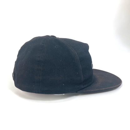 CELINE cap cotton black hat logo hat unisex(Unisex) Used