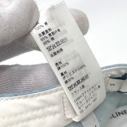 CELINE cap 2AUA1182N canvas blue logo Baseball cap Women S Secondhand