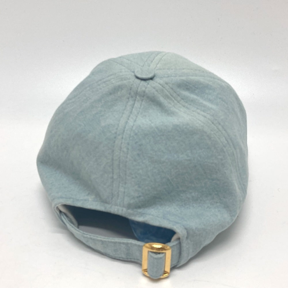 CELINE cap 2AUA1182N canvas blue logo Baseball cap Women S Secondhand