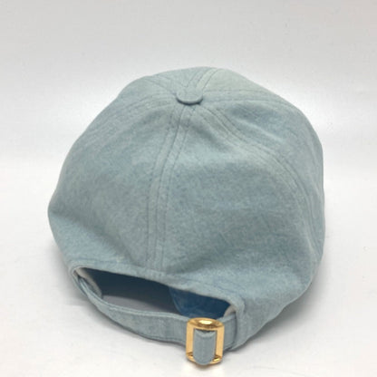 CELINE cap 2AUA1182N canvas blue logo Baseball cap Women S Secondhand
