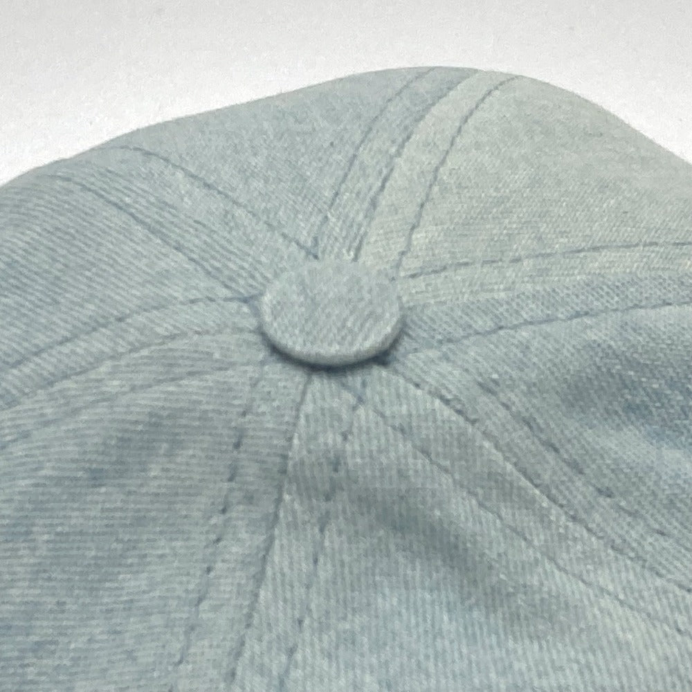 CELINE cap 2AUA1182N canvas blue logo Baseball cap Women S Secondhand