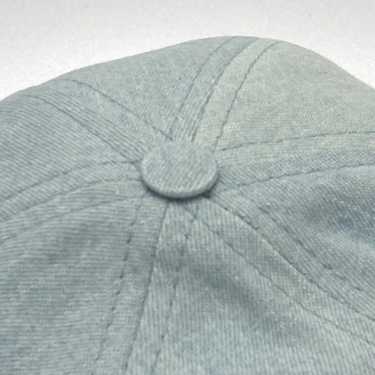 CELINE cap 2AUA1182N canvas blue logo Baseball cap Women S Secondhand