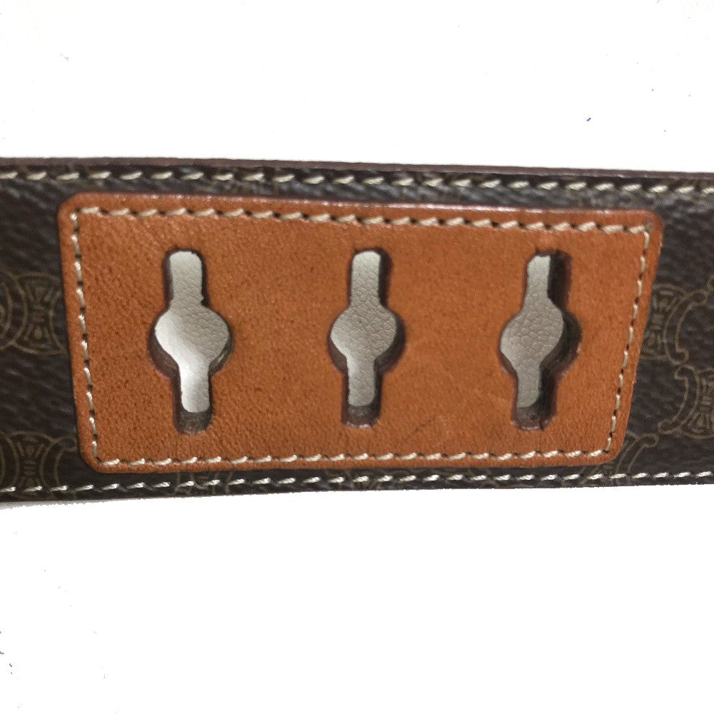 CELINE Waist bag PVC / Leather Brown Macadam Women 65 Secondhand