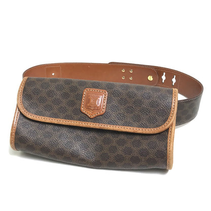 CELINE Waist bag PVC / Leather Brown Macadam Women 65 Secondhand