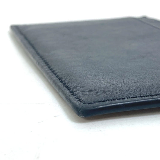 CELINE Card Case leather black Card holder logo mens Used