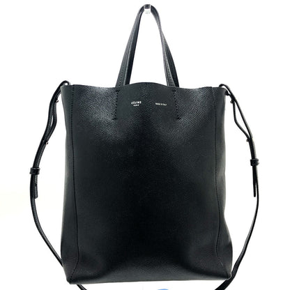 CELINE Tote Bag leather black Hippo Small Women Used