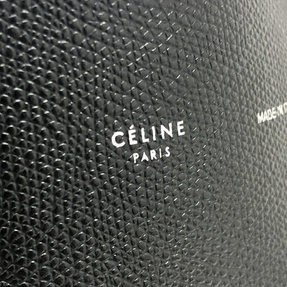 CELINE Tote Bag leather black Hippo Small Women Used
