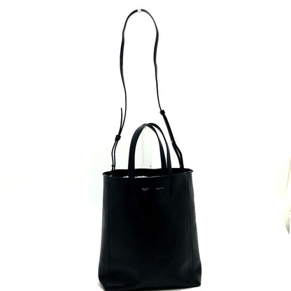 CELINE Tote Bag leather black Hippo Small Women Used