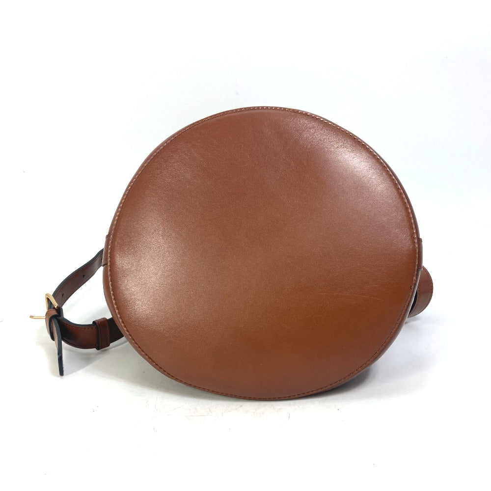 CELINE Shoulder Bag 193043CKA leather Brown BUCKET MAILLON TRIOMPHE Maillon Triomphe Bucket Bag Women Used
