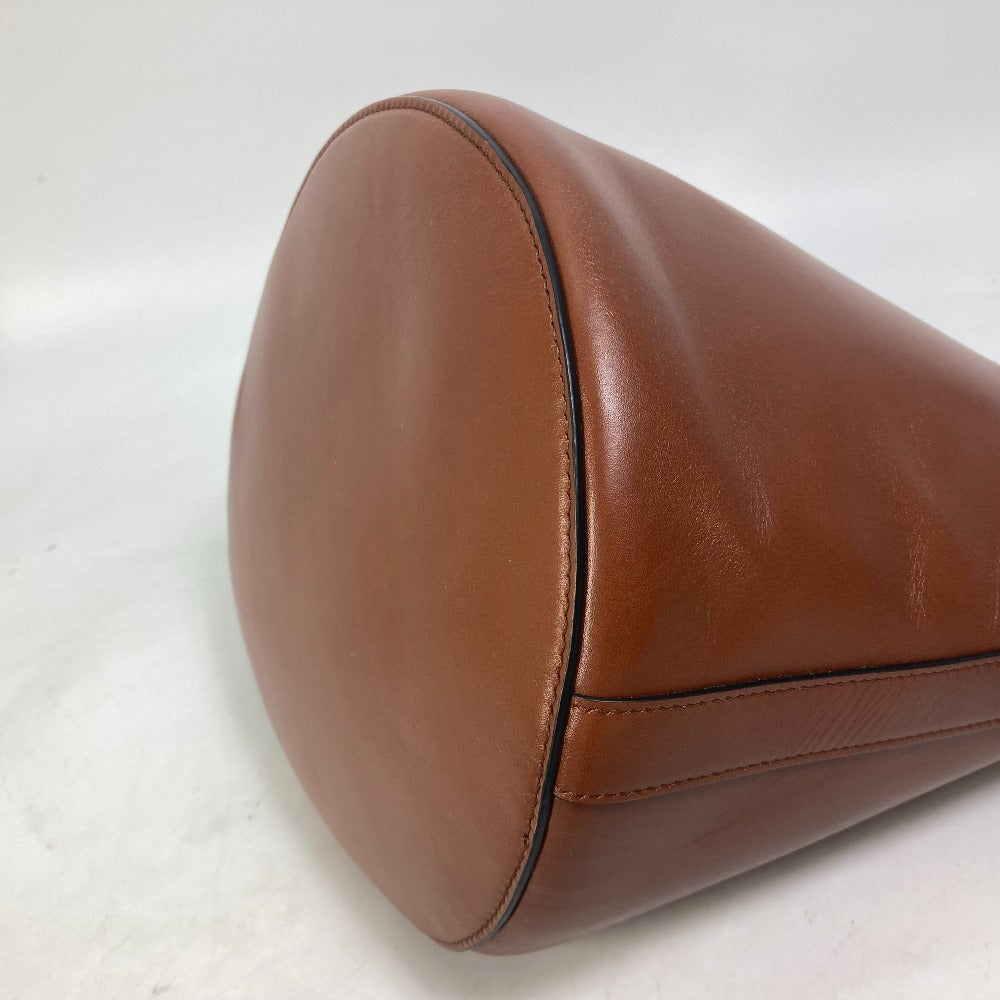 CELINE Shoulder Bag 193043CKA leather Brown BUCKET MAILLON TRIOMPHE Maillon Triomphe Bucket Bag Women Used