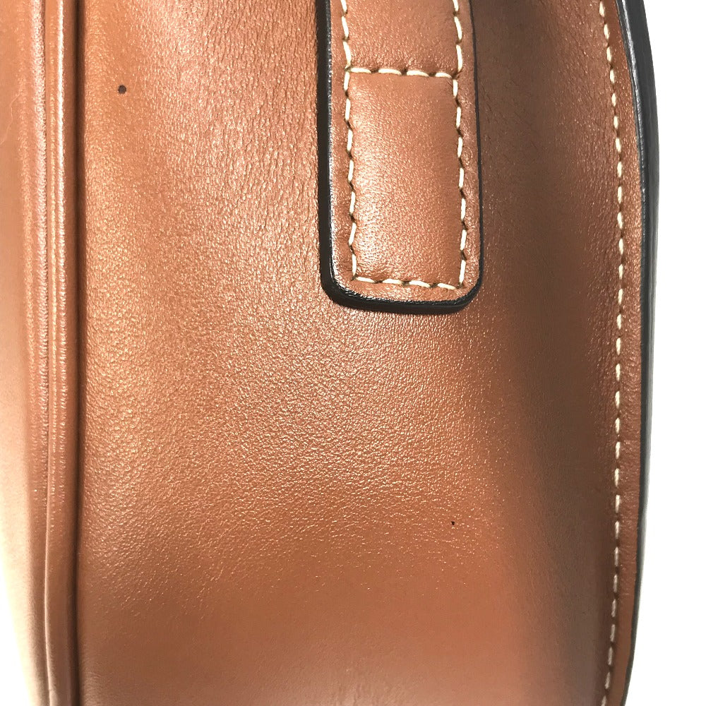 CELINE Shoulder Bag 198263DU3 leather Brown Crossbody pochette Folco Cuir Triomphe Women Used