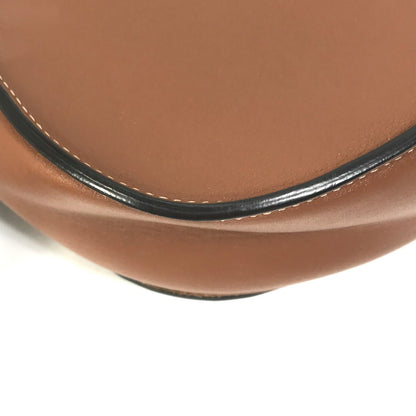 CELINE Shoulder Bag 198263DU3 leather Brown Crossbody pochette Folco Cuir Triomphe Women Used
