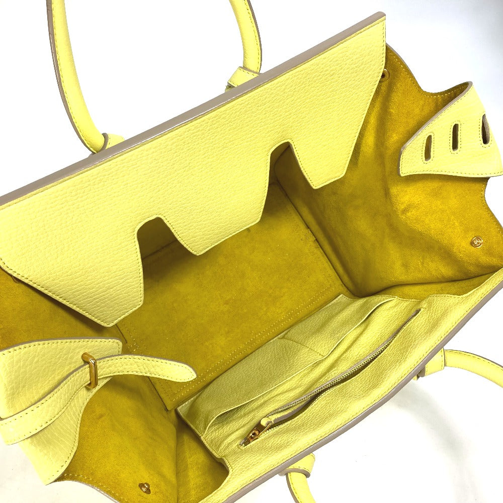 CELINE Handbag 175883 leather yellow Tote Bag belt bag Thai Mini Thai Bag Women Secondhand