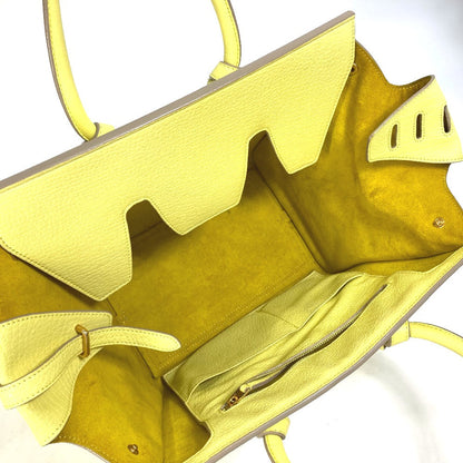 CELINE Handbag 175883 leather yellow Tote Bag belt bag Thai Mini Thai Bag Women Secondhand