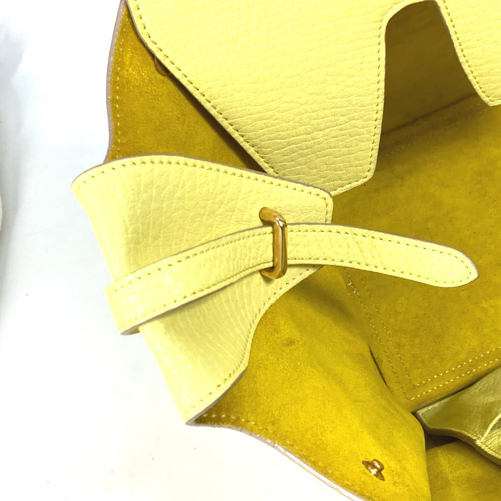 CELINE Handbag 175883 leather yellow Tote Bag belt bag Thai Mini Thai Bag Women Secondhand