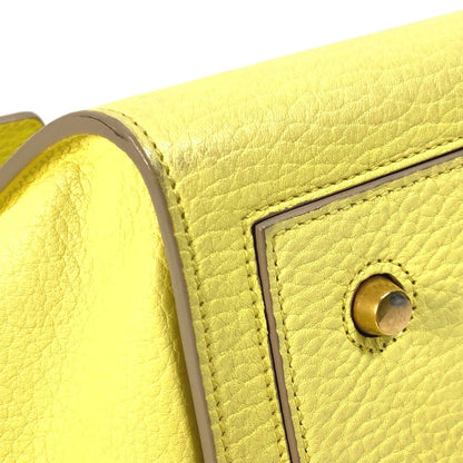CELINE Handbag 175883 leather yellow Tote Bag belt bag Thai Mini Thai Bag Women Secondhand