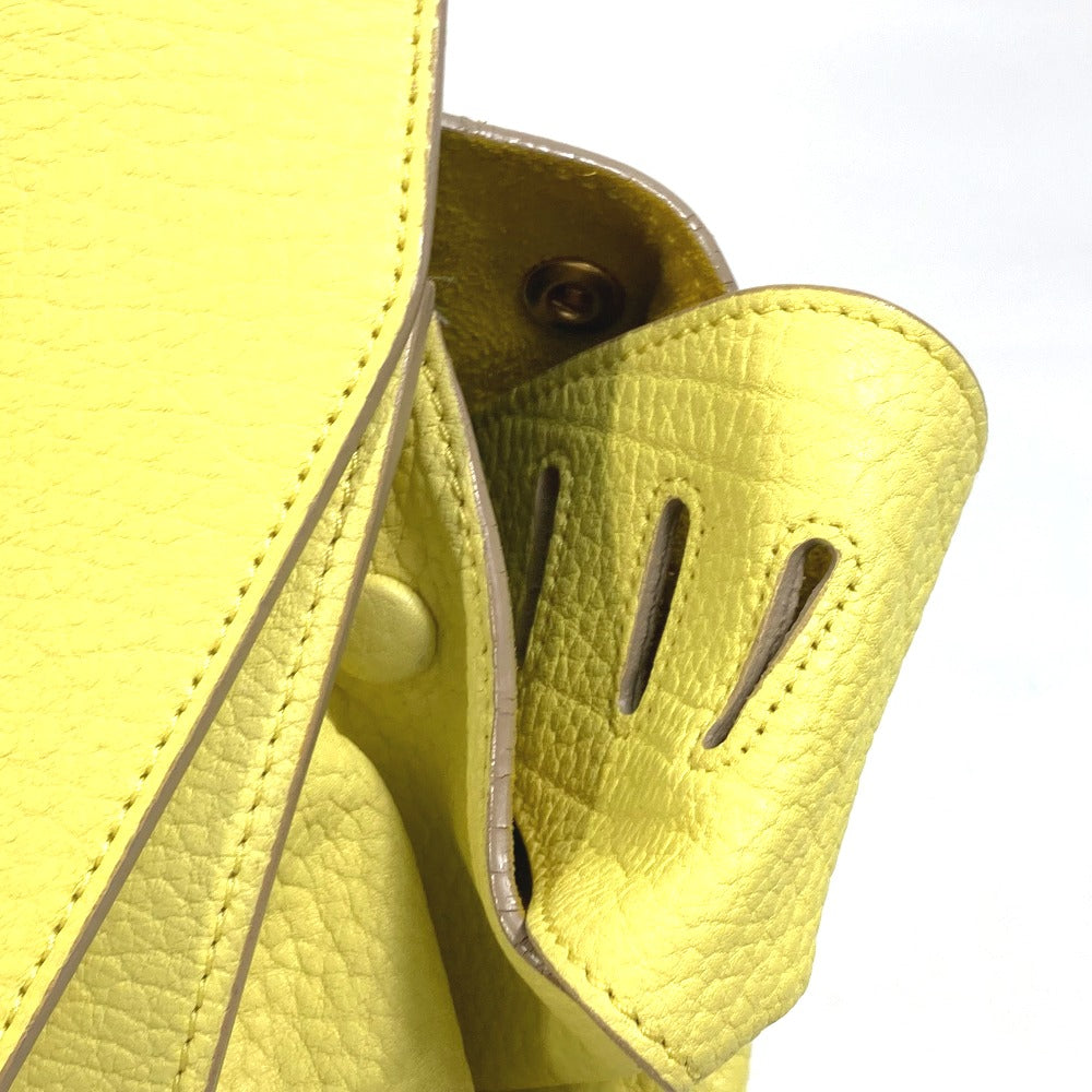 CELINE Handbag 175883 leather yellow Tote Bag belt bag Thai Mini Thai Bag Women Secondhand