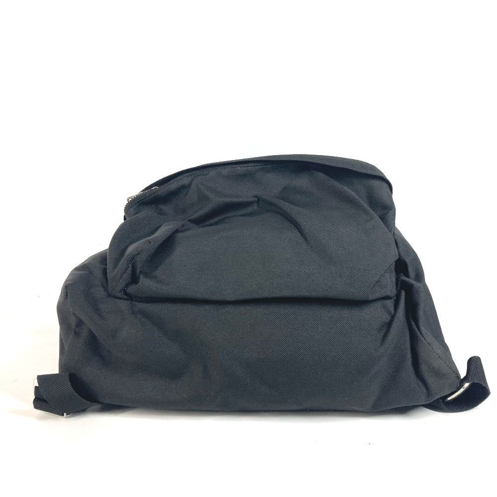 CELINE Backpack Nylon, Leather black logo mens Used