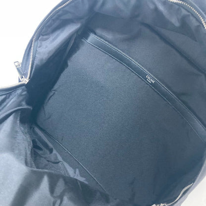 CELINE Backpack Nylon, Leather black logo mens Used