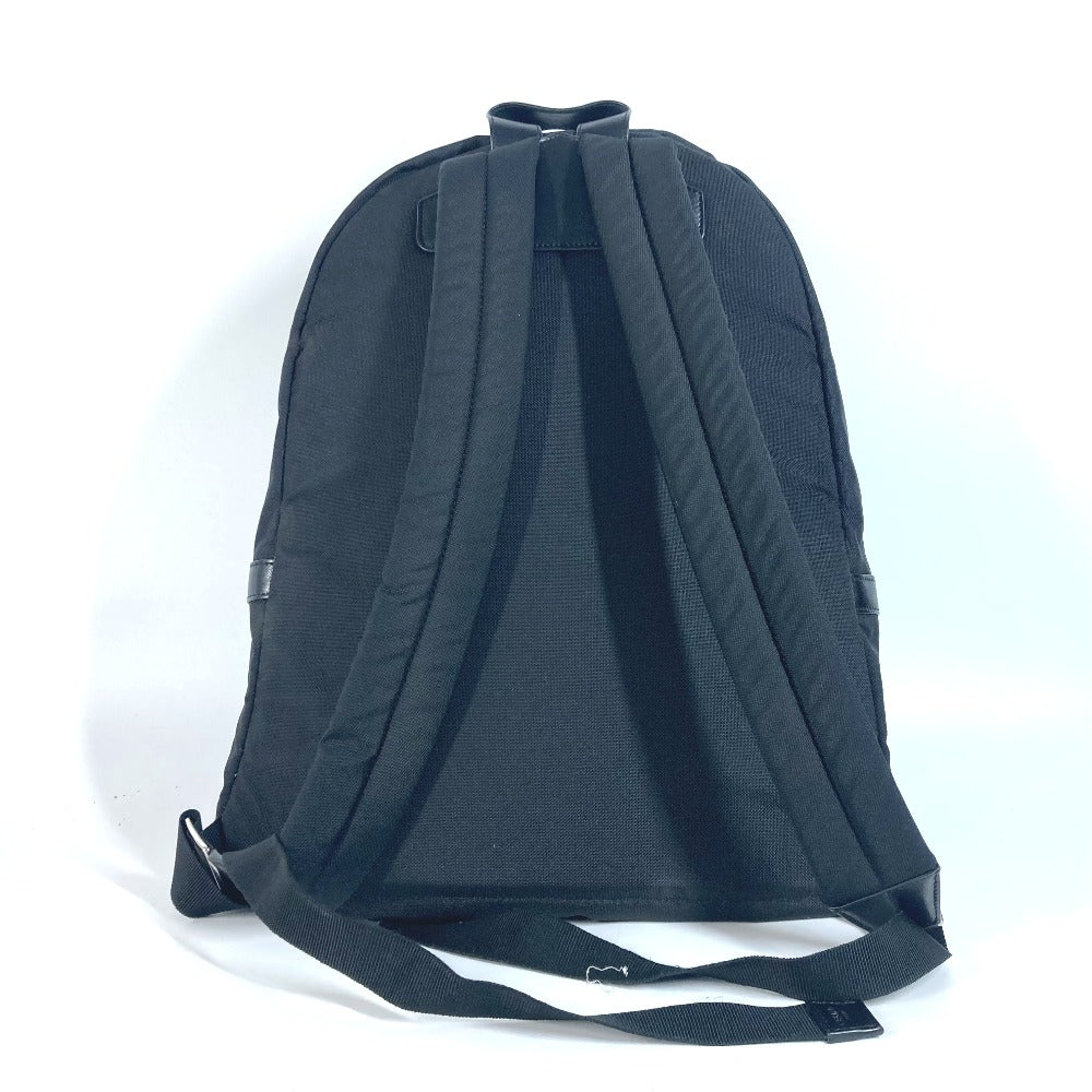 CELINE Backpack Nylon, Leather black logo mens Used
