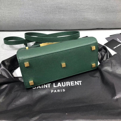 Yves Saint Laurent Manhattan Nano Shopping Bag In Box Green