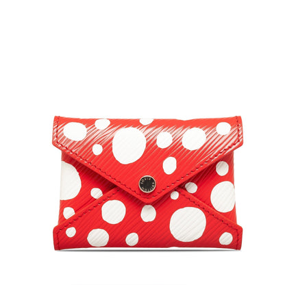 Red Louis Vuitton x Yayoi Kusama Small Epi Kirigami Pouch
